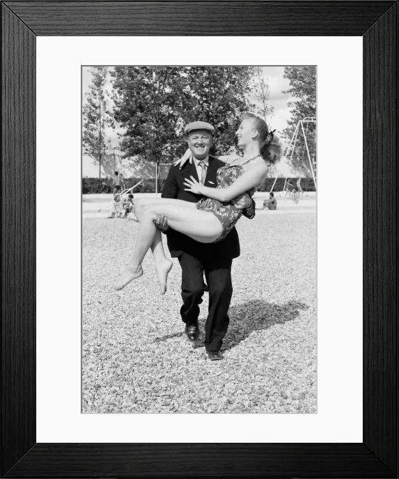 Framed Print : The Busman Goes To France Feature, July 1953. Bill