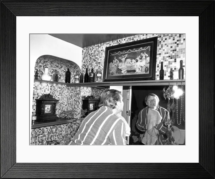 Framed Print : Actor Leslie Phillips pictured at his Maida Vale, London home on 18th July 1978 Framed Print : Actor Leslie Phillips pictured at his Maida Vale, London home on 18th July 1978