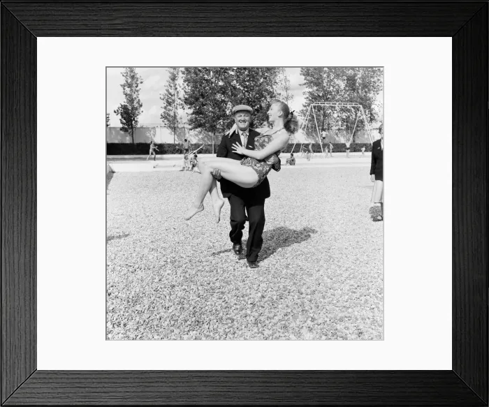 Framed Print : The Busman Goes To France Feature, July 1953. Bill