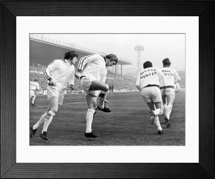 Framed Print : Leeds United players training. 21st March 1972 Framed Print : Leeds United players training. 21st March 1972