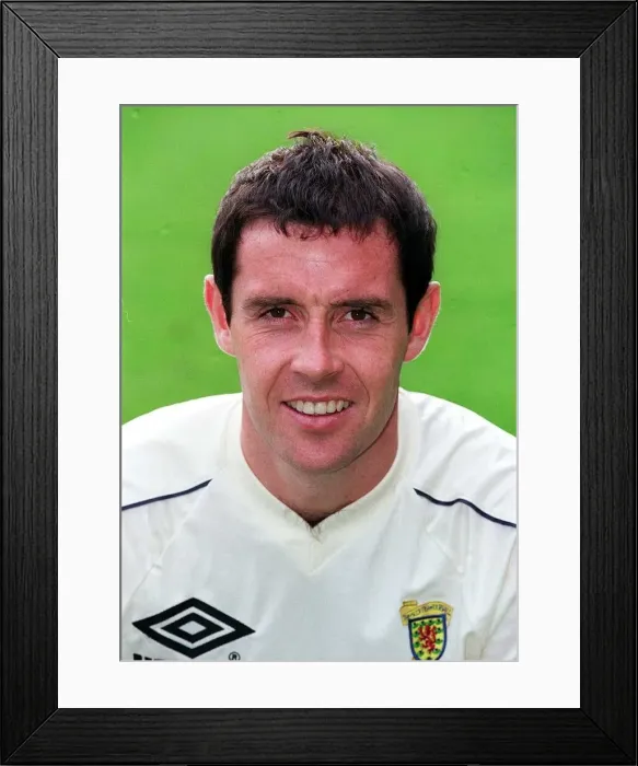 Framed Print : David Weir after being called up for the Scotland World Cup squad, May 1998 Framed Print : David Weir after being called up for the Scotland World Cup squad, May 1998