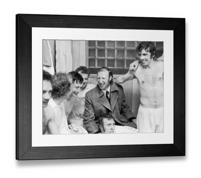 Framed Print : FA Cup semi-final. Leeds United 1 v Wolverhampton Wanderers 0 Leeds United players Framed Print : FA Cup semi-final. Leeds United 1 v Wolverhampton Wanderers 0 Leeds United players