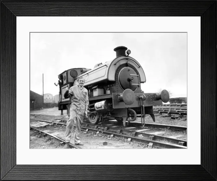 Framed Print : Locomotive No. 21 steamed into spring at the Tanfield Railway, near Stanley Framed Print : Locomotive No. 21 steamed into spring at the Tanfield Railway, near Stanley