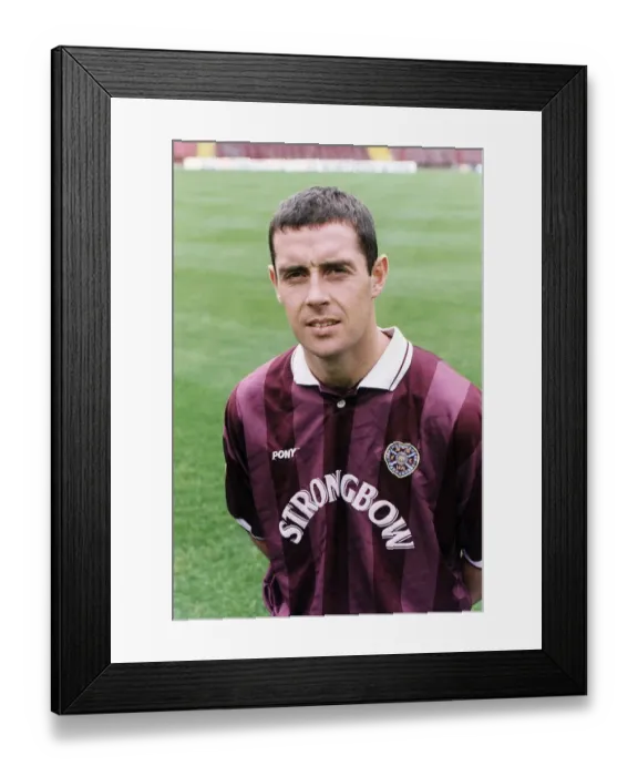 Framed Print : Heart of Midlothian footballer David Weir. August 1996