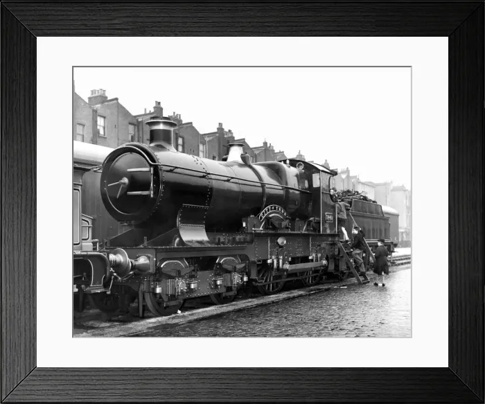 Framed Print : The historical locomotive City of Truro'was on show to the public