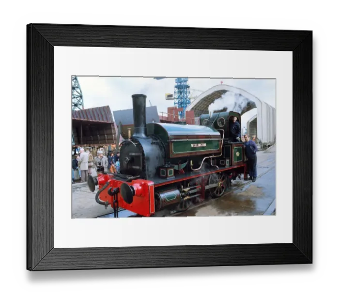 Framed Print : The Wellington steam engine on 5th March 1991