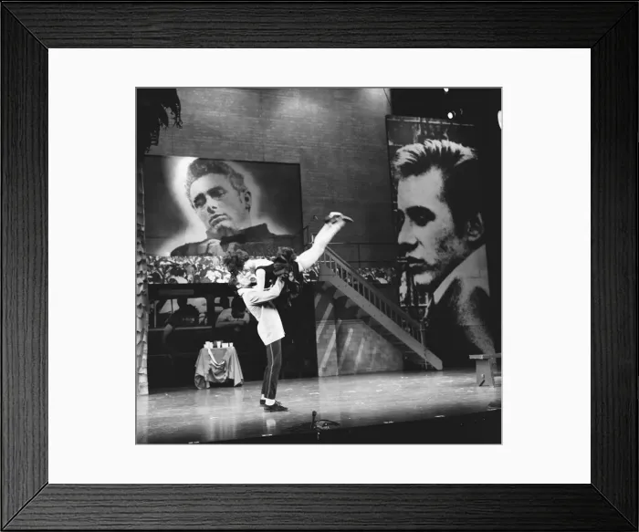 Framed Print : Richard Gere as Danny and Jacquie Ann Carr seen here in rehearsal for the musical