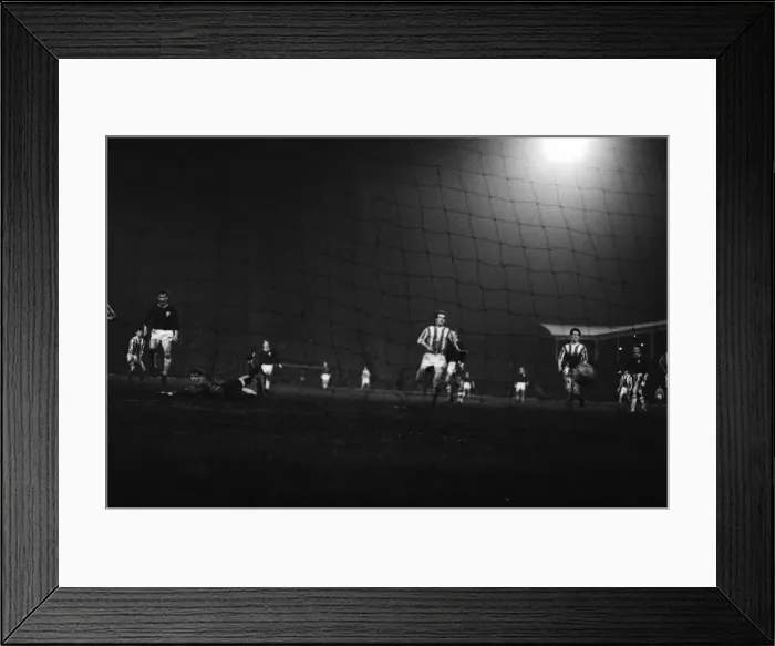 Framed Print : Stoke v Leicester, League Cup Final 1st leg match at the Victoria ground