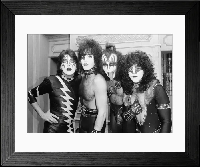 Framed Print : American rock group Kiss whose new album Creatures of the Night Framed Print : American rock group Kiss whose new album Creatures of the Night