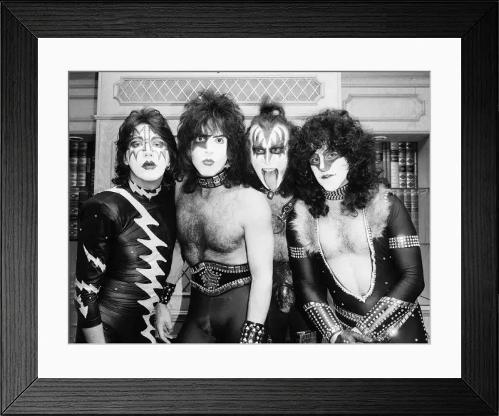 Framed Print : American rock group Kiss whose new album Creatures of the Night Framed Print : American rock group Kiss whose new album Creatures of the Night