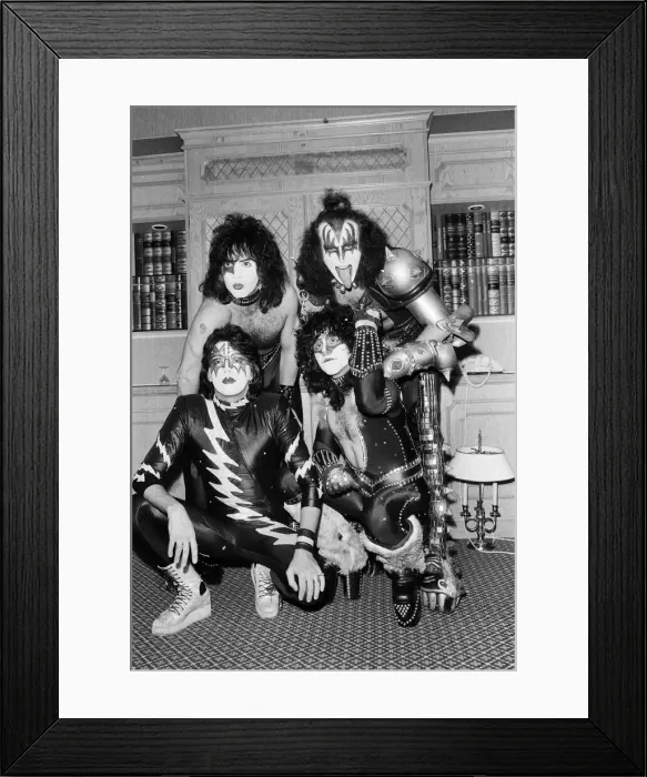 Framed Print : American rock group Kiss whose new album Creatures of the Night Framed Print : American rock group Kiss whose new album Creatures of the Night