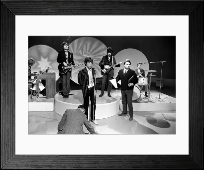 Framed Print : Rehearsals at Teddington for the Eamonn Andrews show on which the Rolling Stones appeared Framed Print : Rehearsals at Teddington for the Eamonn Andrews show on which the Rolling Stones appeared