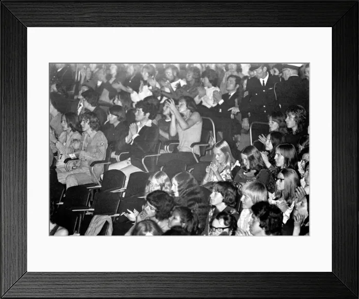 Framed Print : Rolling Stones fans at a September 1973 concert, possibly Wembley Framed Print : Rolling Stones fans at a September 1973 concert, possibly Wembley