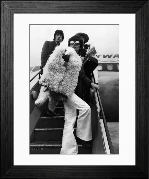 Framed Print : The Rolling Stones leaving Heathrow Airport, London for New York on Thursday 12 January Framed Print : The Rolling Stones leaving Heathrow Airport, London for New York on Thursday 12 January