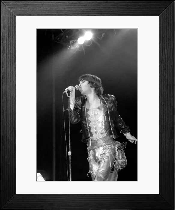 Framed Print : Mick Jagger Rolling Stones at a September 1973 concert, possibly Wembley Framed Print : Mick Jagger Rolling Stones at a September 1973 concert, possibly Wembley