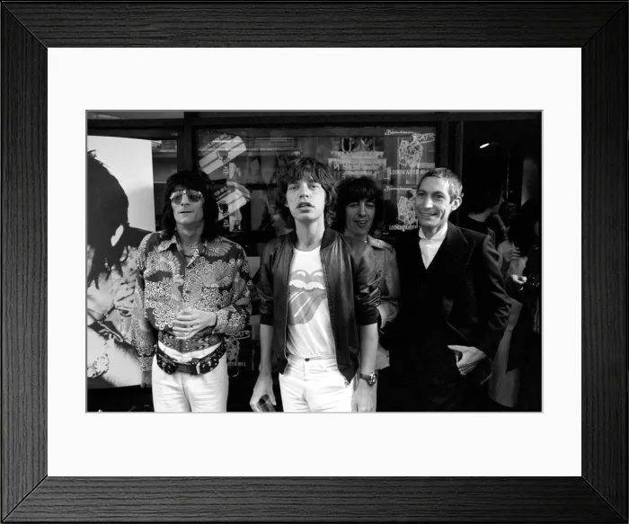 Framed Print : The Rolling Stones without Keith Richard launched their new record