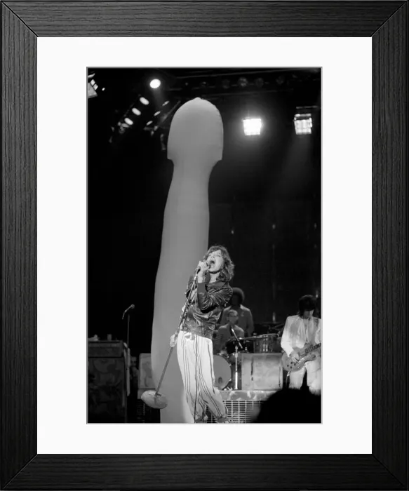 Framed Print : The Rolling Stones in concert at Hemisfair Plaza Arena & Convention Centre, San Antonio