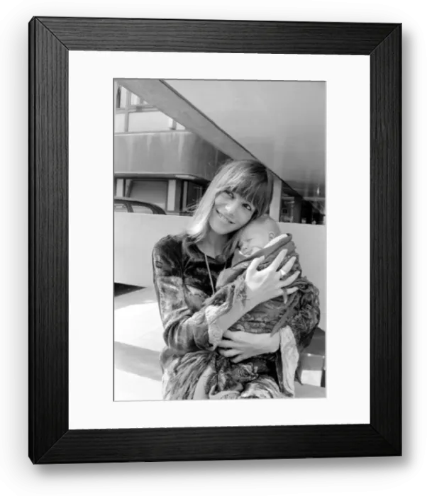 Framed Print : Kings College Hospital on 18 August 1969 Anita Pallenberg holds rolling Stone Keith Framed Print : Kings College Hospital on 18 August 1969 Anita Pallenberg holds rolling Stone Keith