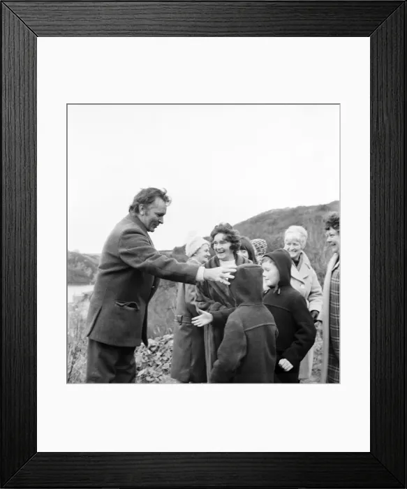 Framed Print : The locations for the film Under Milk Wood, depict the Welsh village of Framed Print : The locations for the film Under Milk Wood, depict the Welsh village of