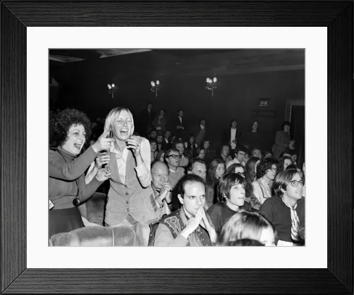 Framed Print : Rolling Stones Pop Concert: Two girls swinging in their seat at the Rolling Stones Pop Framed Print : Rolling Stones Pop Concert: Two girls swinging in their seat at the Rolling Stones Pop