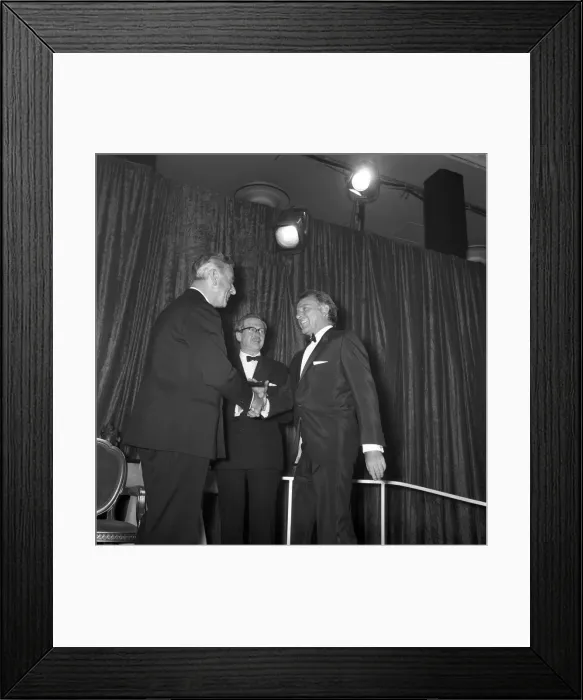 Framed Print : Richard Burton seen here receiving best actor award from Lord Mountbatten. April 1967 Framed Print : Richard Burton seen here receiving best actor award from Lord Mountbatten. April 1967