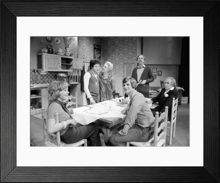 Framed Print : A scene from Alan Bennetts play Getting On, at the Belgrade Theatre Framed Print : A scene from Alan Bennetts play Getting On, at the Belgrade Theatre