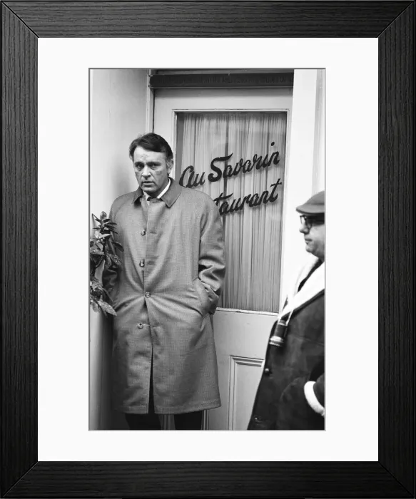 Framed Print : Richard Burton filming The Spy who came in from the cold