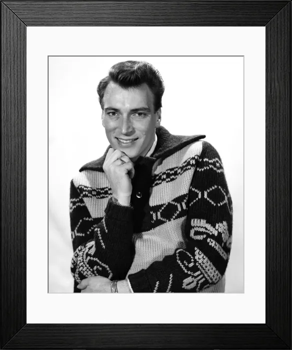 Framed Print : Singer Frank Ifield seen here posing for the Reveille newspaper for a fashion feature Framed Print : Singer Frank Ifield seen here posing for the Reveille newspaper for a fashion feature