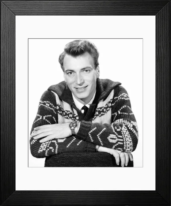 Framed Print : Singer Frank Ifield seen here posing for the Reveille newspaper for a fashion feature