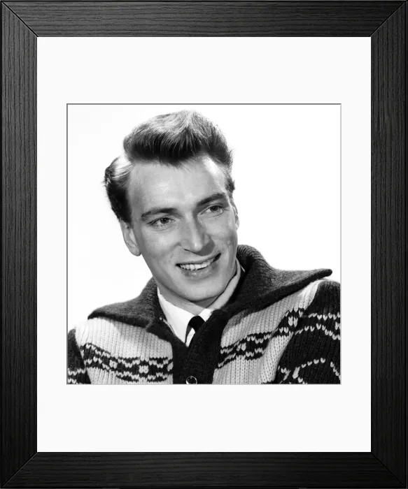 Framed Print : Singer Frank Ifield seen here posing for the Reveille newspaper for a fashion feature