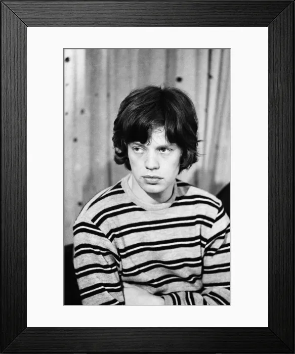 Framed Print : Mick Jagger of The Rolling Stones in the studio after meeting fans on Broadway Framed Print : Mick Jagger of The Rolling Stones in the studio after meeting fans on Broadway
