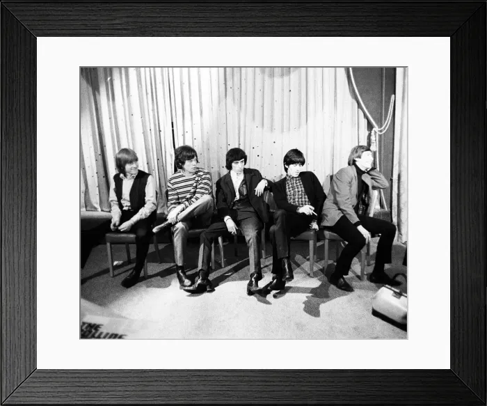 Framed Print : The Rolling Stones at a press conference after meeting fans on Broadway Framed Print : The Rolling Stones at a press conference after meeting fans on Broadway