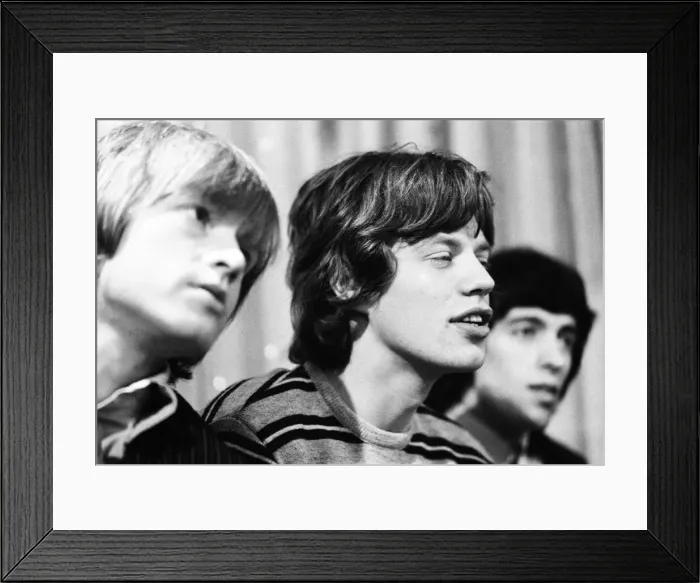 Framed Print : The Rolling Stones at a press conference after meeting fans on Broadway Framed Print : The Rolling Stones at a press conference after meeting fans on Broadway