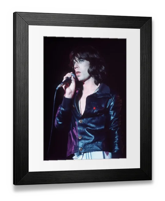 Framed Print : Mick Jagger of The Rolling Stones in concert June 1975 USA Framed Print : Mick Jagger of The Rolling Stones in concert June 1975 USA