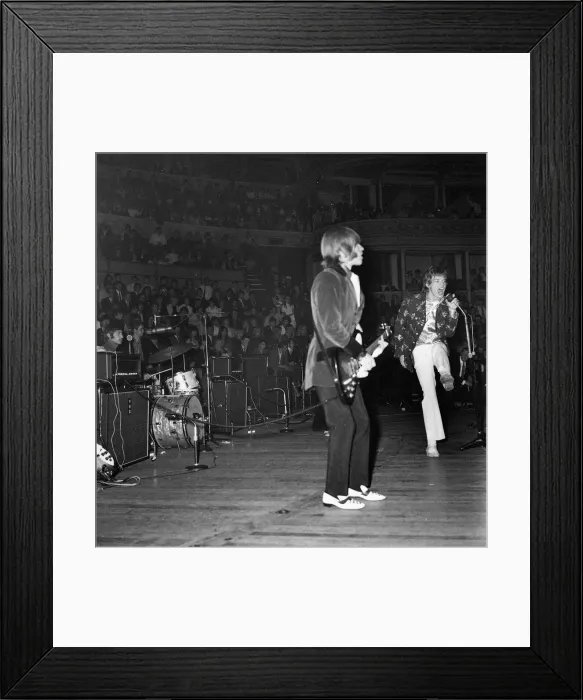 Framed Print : Rolling Stones performing at The Royal Albert Hall, Brian Jones and Mick Jagger Framed Print : Rolling Stones performing at The Royal Albert Hall, Brian Jones and Mick Jagger