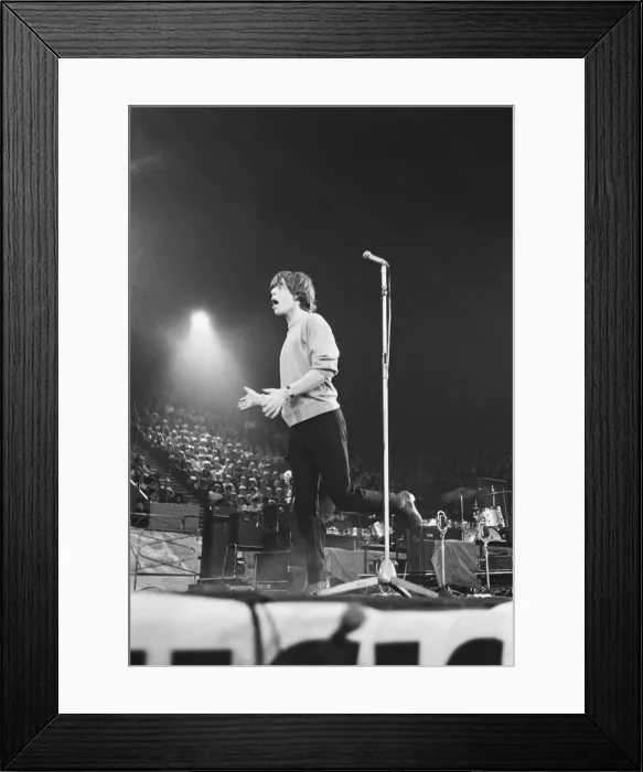 Framed Print : Mick Jagger of The Rolling Stones performing at The Big Beat 64 Framed Print : Mick Jagger of The Rolling Stones performing at The Big Beat 64