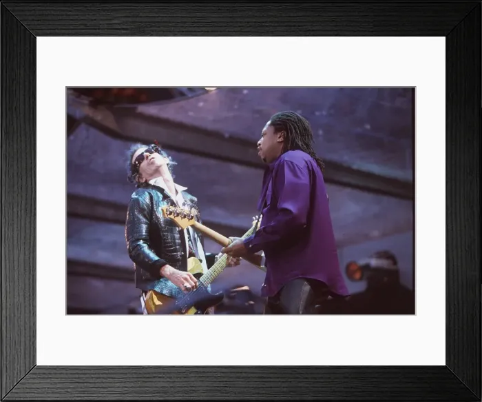 Framed Print : Rolling Stones in concert at Wembley Stadium 12th June 1999 Keith Richards head Framed Print : Rolling Stones in concert at Wembley Stadium 12th June 1999 Keith Richards head