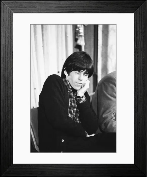 Framed Print : Keith Richards of The Rolling Stones in the studio after meeting fans on Broadway Framed Print : Keith Richards of The Rolling Stones in the studio after meeting fans on Broadway