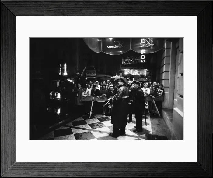 Framed Print : Fans outside the hotel after The Rolling Stones greeted fans on Broadway Framed Print : Fans outside the hotel after The Rolling Stones greeted fans on Broadway