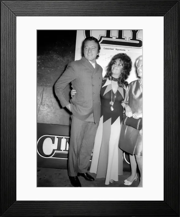 Framed Print : Liz Taylor and Richard Burton attended the film city festival at the Round House Camden Framed Print : Liz Taylor and Richard Burton attended the film city festival at the Round House Camden