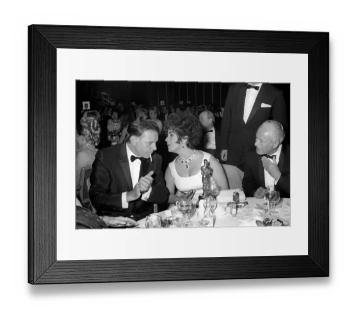 Framed Print : Richard Burton and Elizabeth Taylor seen here receiving best actor Framed Print : Richard Burton and Elizabeth Taylor seen here receiving best actor