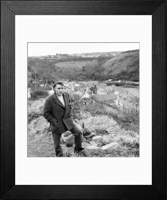 Framed Print : The locations for the film Under Milk Wood, depict the Welsh village of