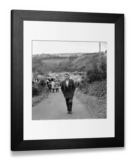 Framed Print : The locations for the film Under Milk Wood, depict the Welsh village of