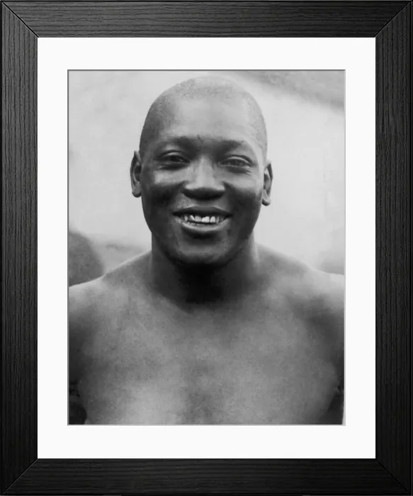 Framed Print : American boxer Jack Johnston Circa 20th April 1915