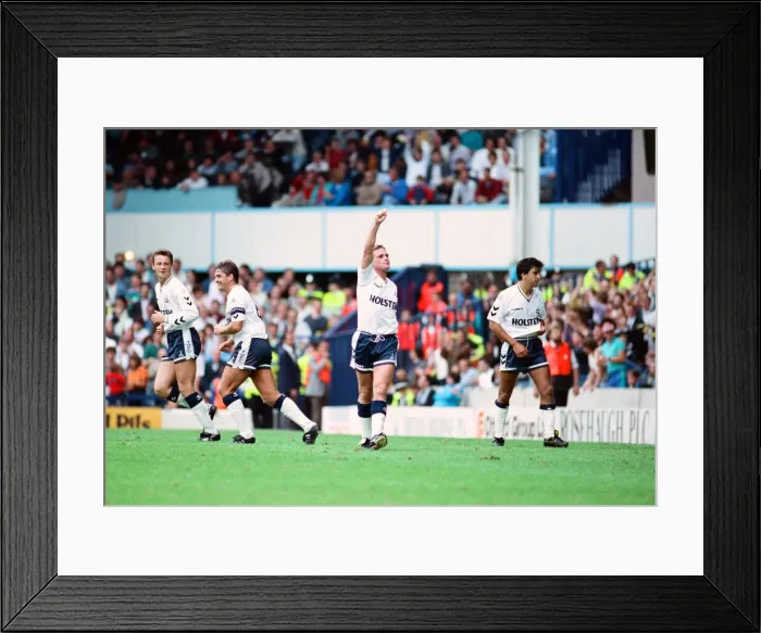 Framed Print : English League Division One match at White Hart Lane. Tottenham Hotspur 3 v Derby