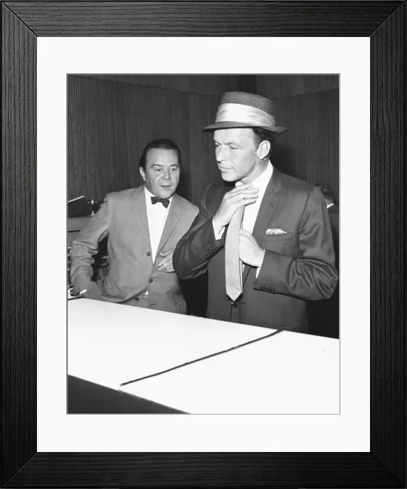 Framed Print : Frank Sinatra seen here with Jack Bentley 17th June 1962 Framed Print : Frank Sinatra seen here with Jack Bentley 17th June 1962