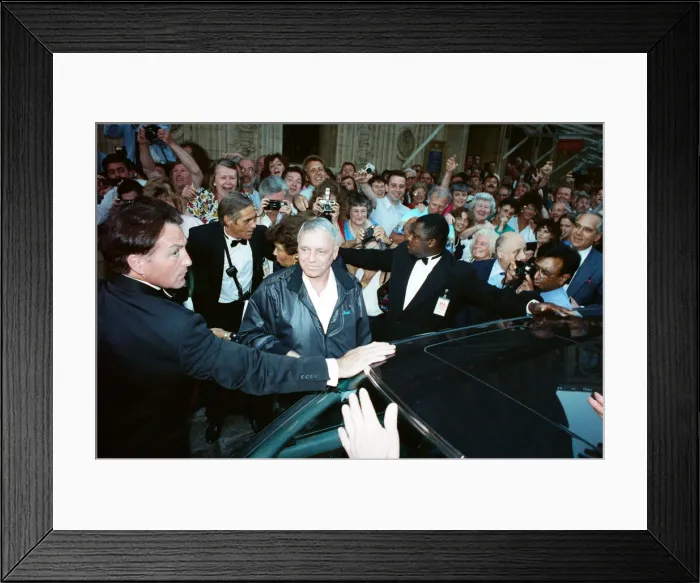 Framed Print : Singer Frank Sinarta is mobbed by waiting fans as he arrives at the Royal Albert Hall to Framed Print : Singer Frank Sinarta is mobbed by waiting fans as he arrives at the Royal Albert Hall to