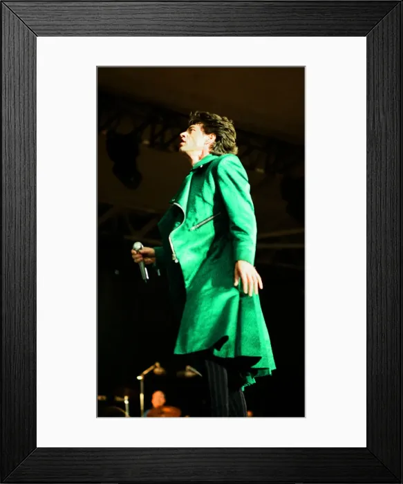 Framed Print : The Rolling Stones performing at Wembley Stadium, London, England. 4th July 1990