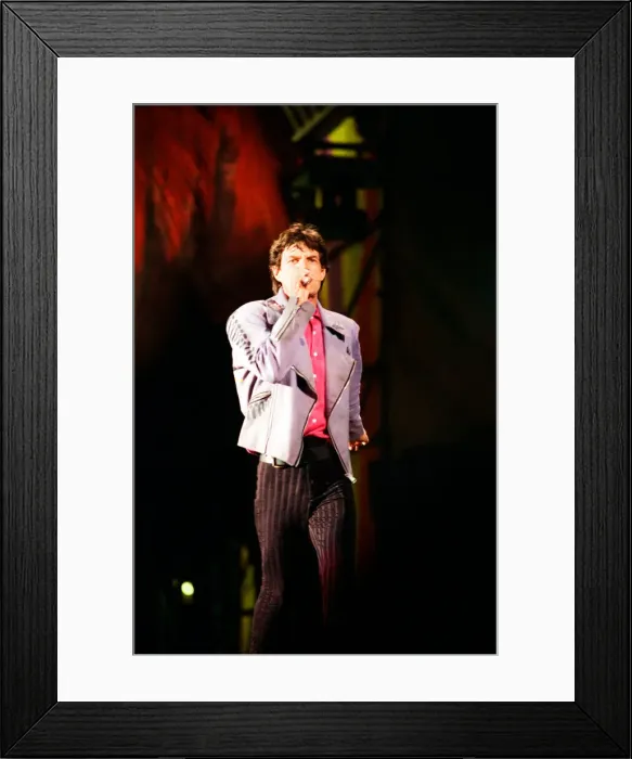 Framed Print : The Rolling Stones performing at Wembley Stadium, London, England. Mick Jagger Framed Print : The Rolling Stones performing at Wembley Stadium, London, England. Mick Jagger
