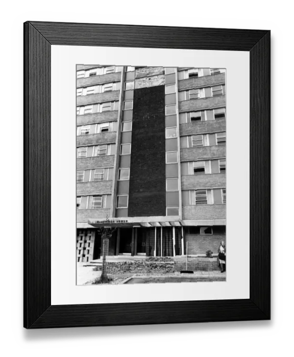 Framed Print : The Harehills Tower high rise flats in Newcastle 19 July 1967 Framed Print : The Harehills Tower high rise flats in Newcastle 19 July 1967